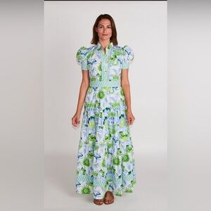 CK Bradley Annabelle Floral Puff Sleeve Maxi Dress